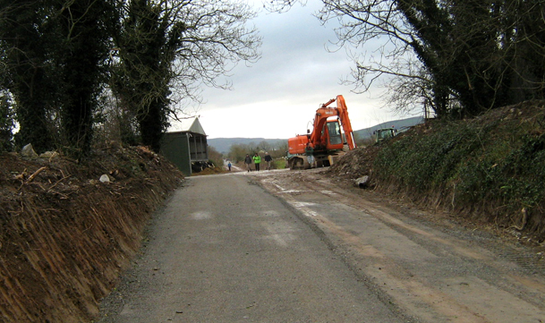 This picture of the GST at Coolybrown, Ardagh, Co. Limerick was taken on December 27th 2011 as over 100 walkers travelled from Newcastle West to Rathkeale